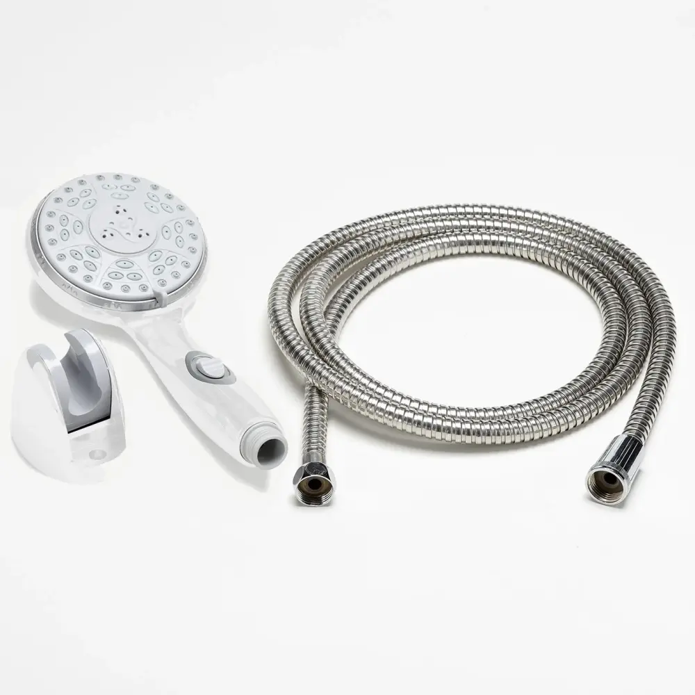 Onsen Shower Head and Stain-resistant Steel Hose