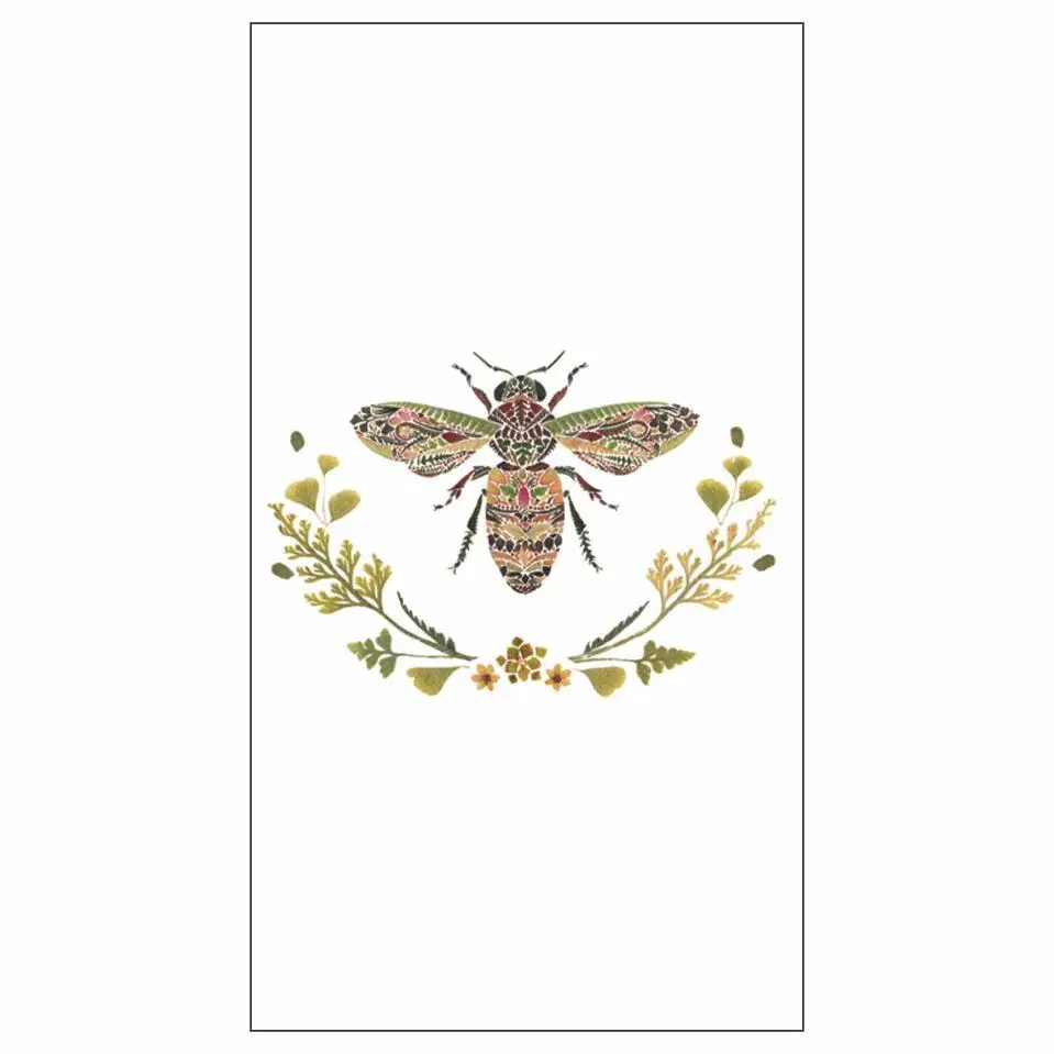 Green Bee Guest Towel