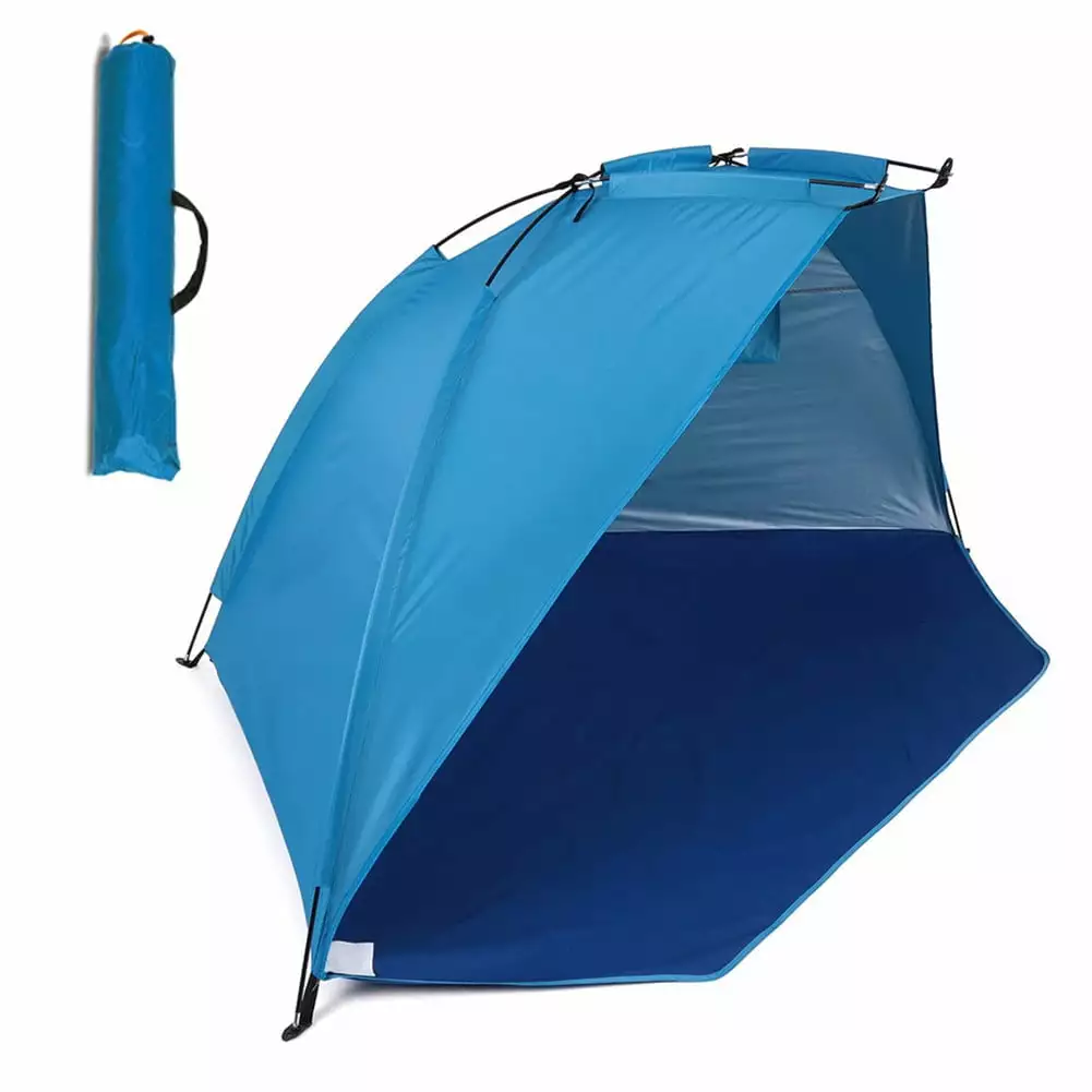 Beach Sunshade Tent Outdoor Camping Fishing and Picnic Activities Blue