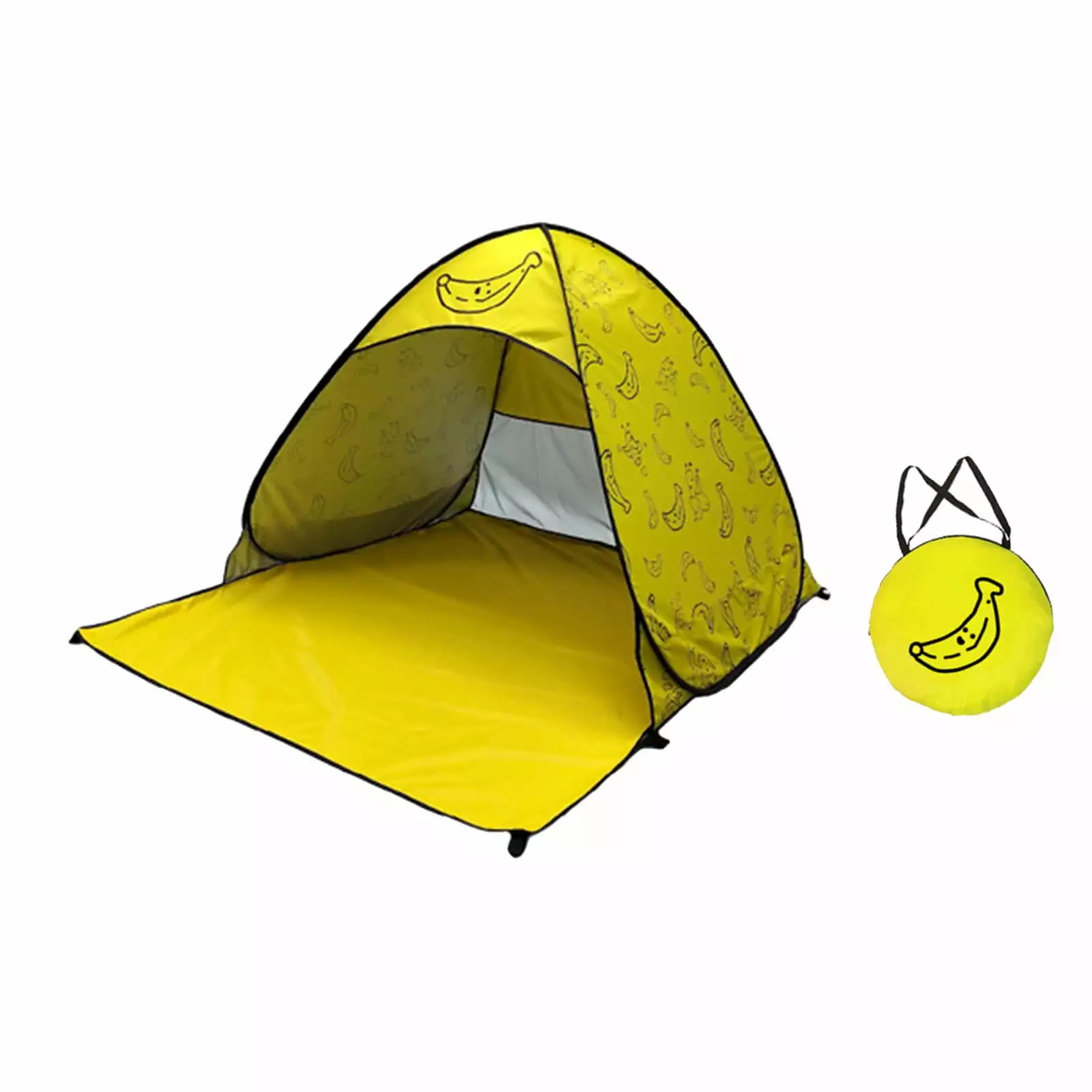 Beach Tent Sun Protection Instant Tent UPF 50 Quick Cabana Outdoor Activities Yellow