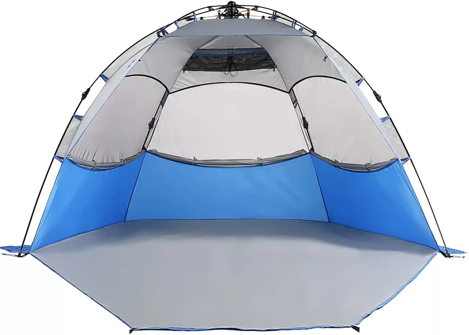 Beach Tent Sun Shelter Pop Up Sand & Surf Shade Extended Porch 2-3 Person Outdoor Camping Fishing