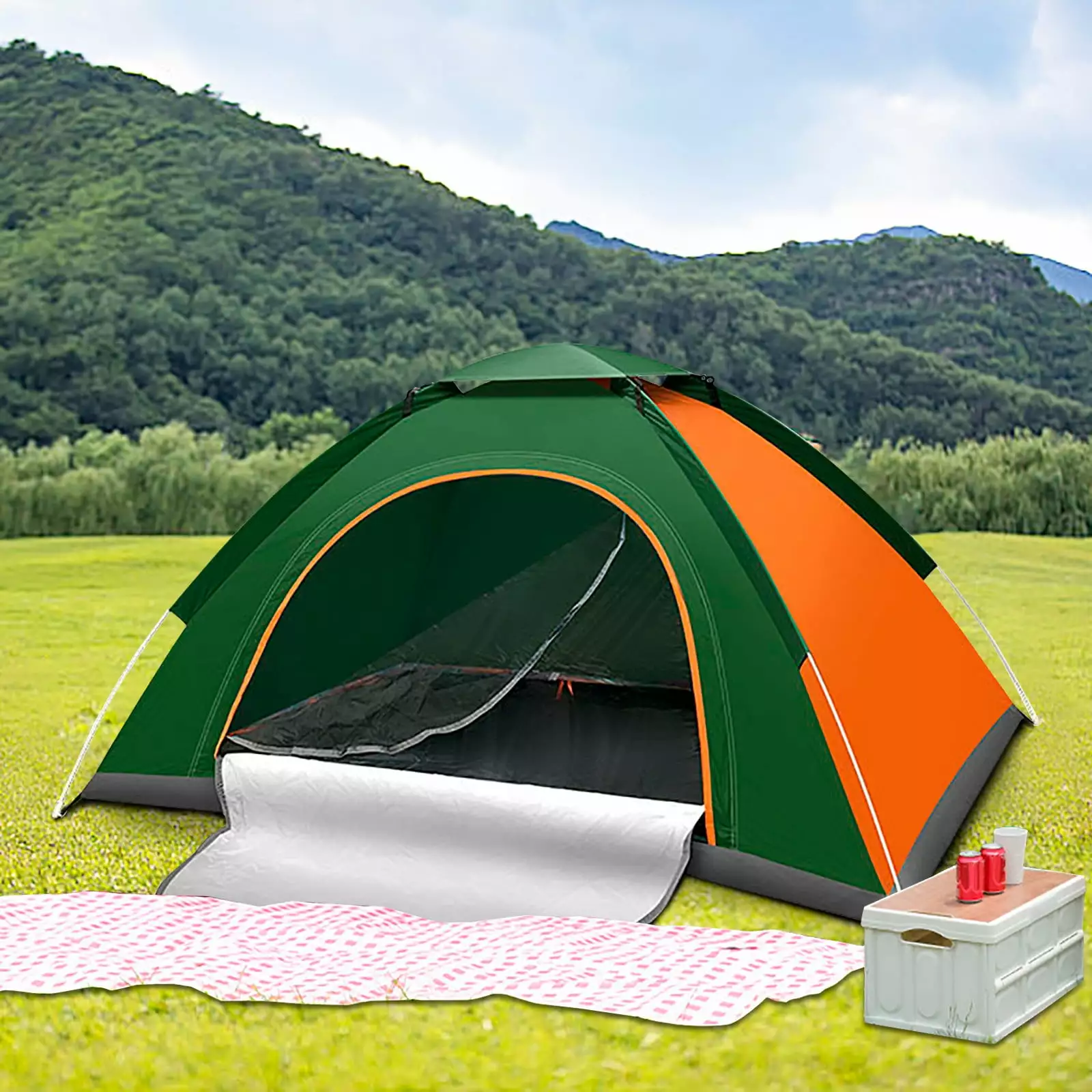Blaxill Beach Tent Sun Shade Shelter 2-3 Person Protection Fiberglass Rods and Carry Bag