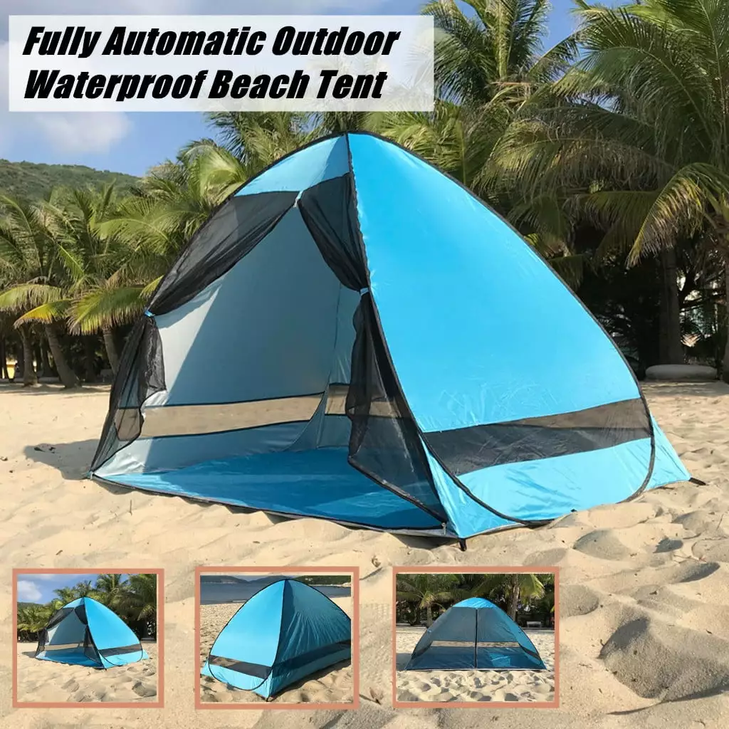 Jienlioq Anti-UV Heave Up Tent Outdoor Beach Camping Fishing Hiking Shade Shelter Tent