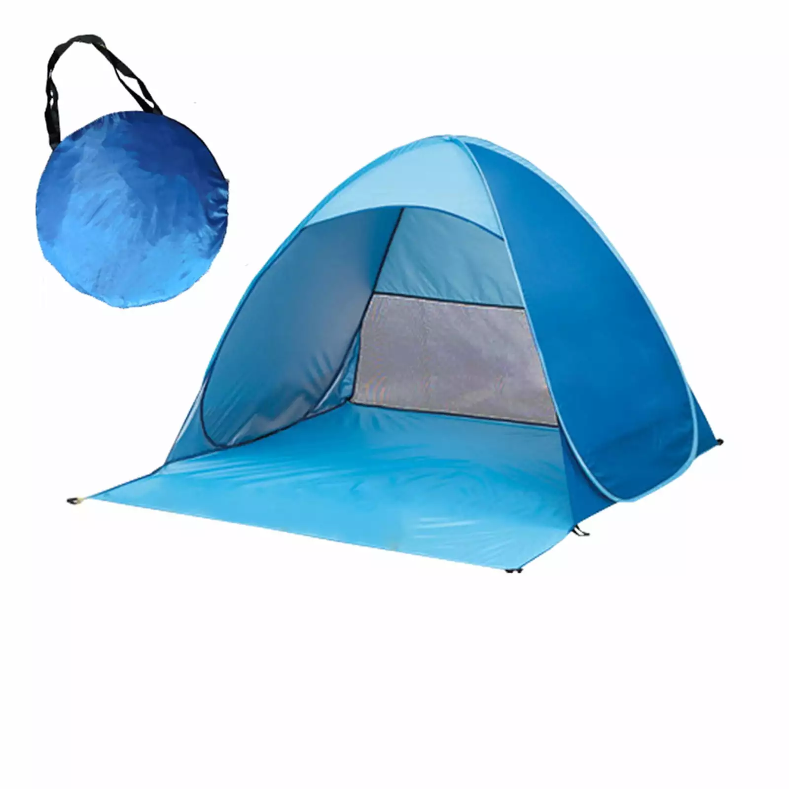 Jsykt Beach Head Tent Automatic Quick-opening Sun Shade and Protection Head Blue