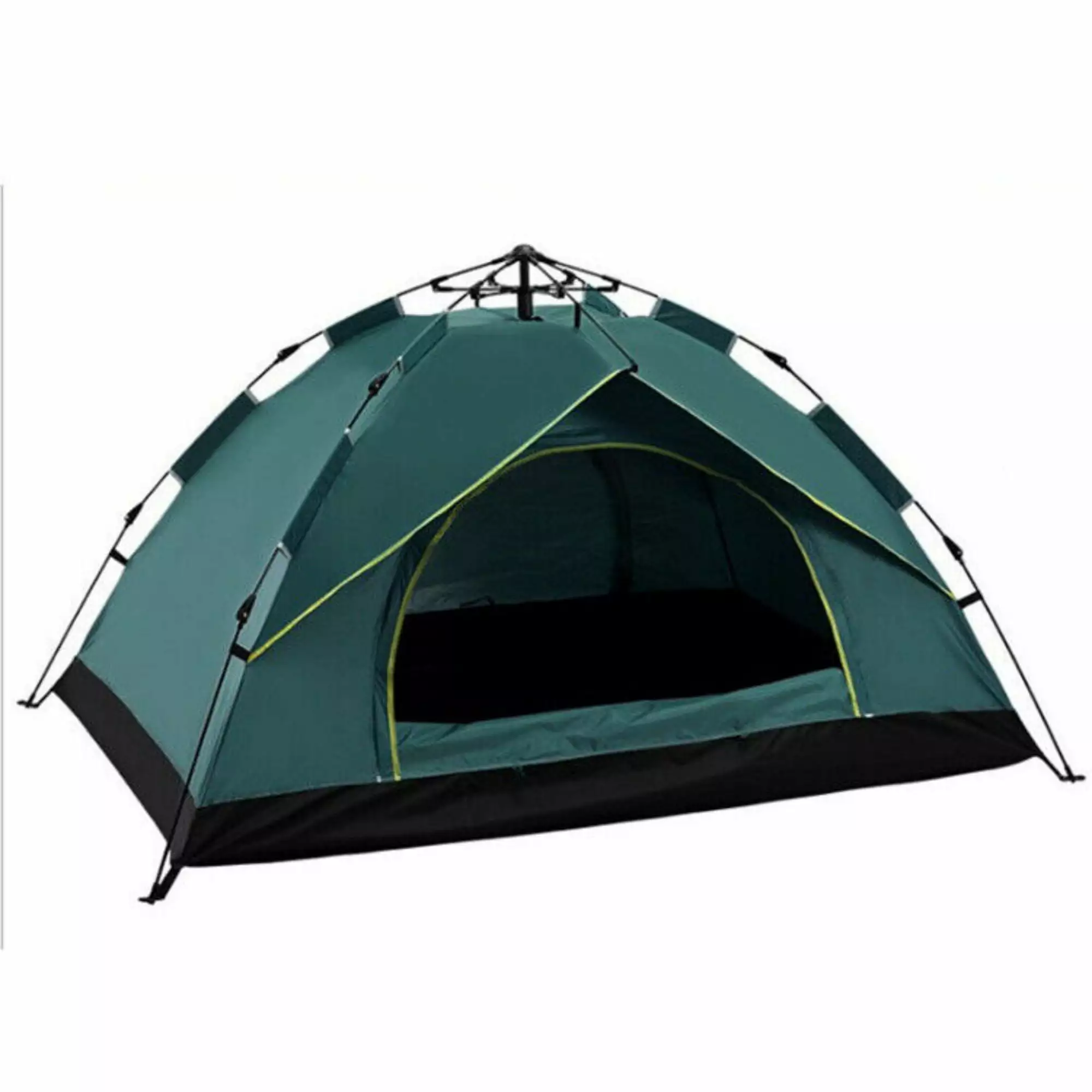 QIYAA Pop Up Beach Tent Camping Hiking Canopy Quick Easy Set Up Waterproof Automatic 3-4 Person Tent 2p