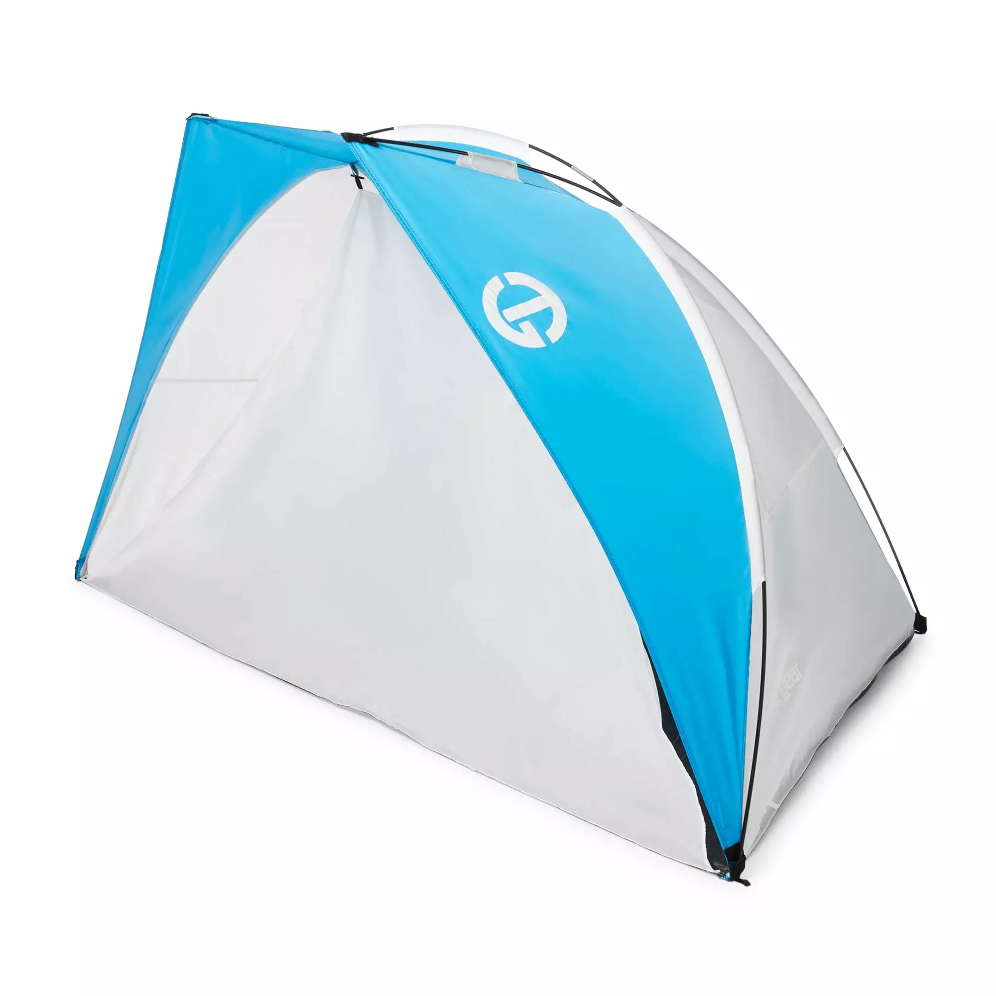 Tahoe Gear Cruz Bay Summer Sun Shelter and Beach Shade Tent Canopy Blue & White