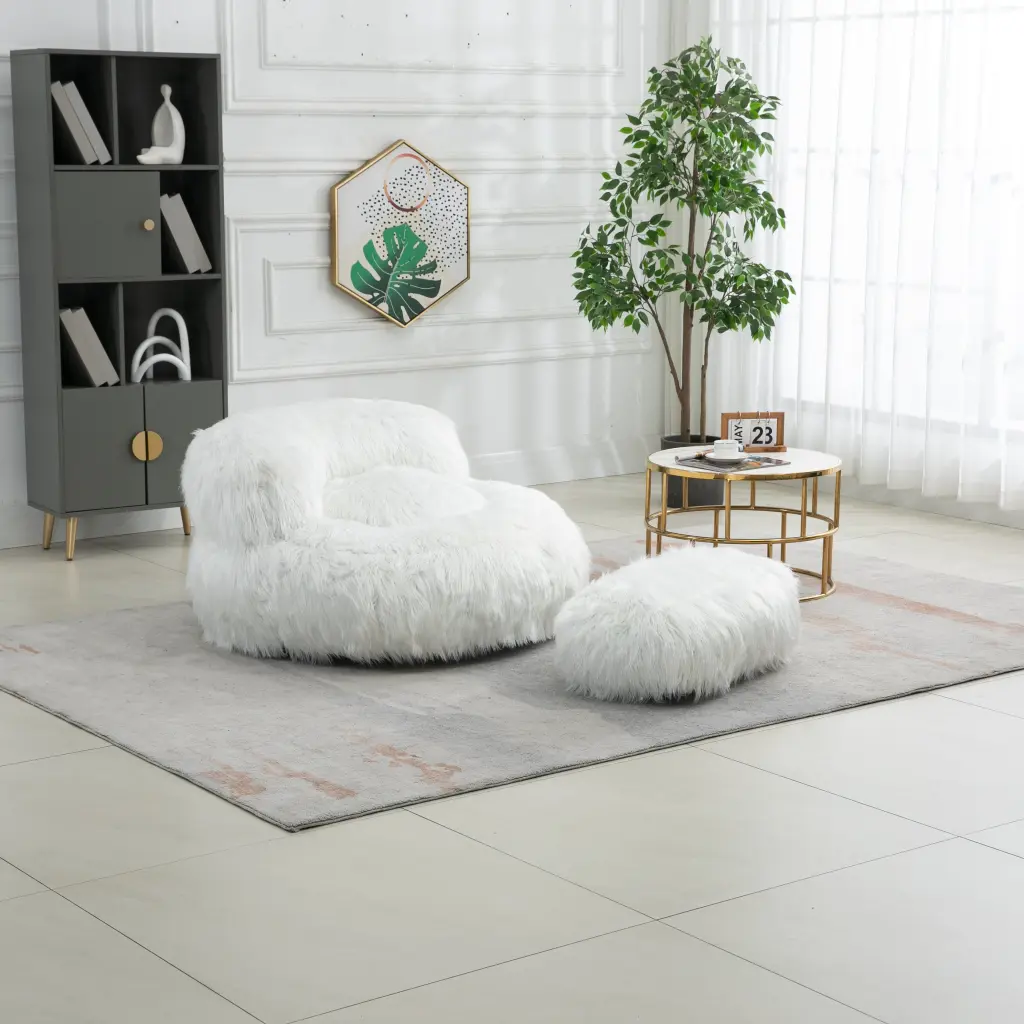 Coolmore Bean Bag Chair Handle, Floor Sofa Accent Chair coolmore w-395