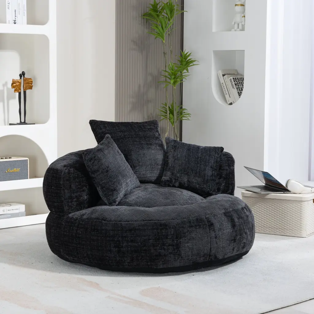 Coolmore Lazy Sofa Long Lasting Comfort Lounger High Back Bean Bag Chair coolmore w-395