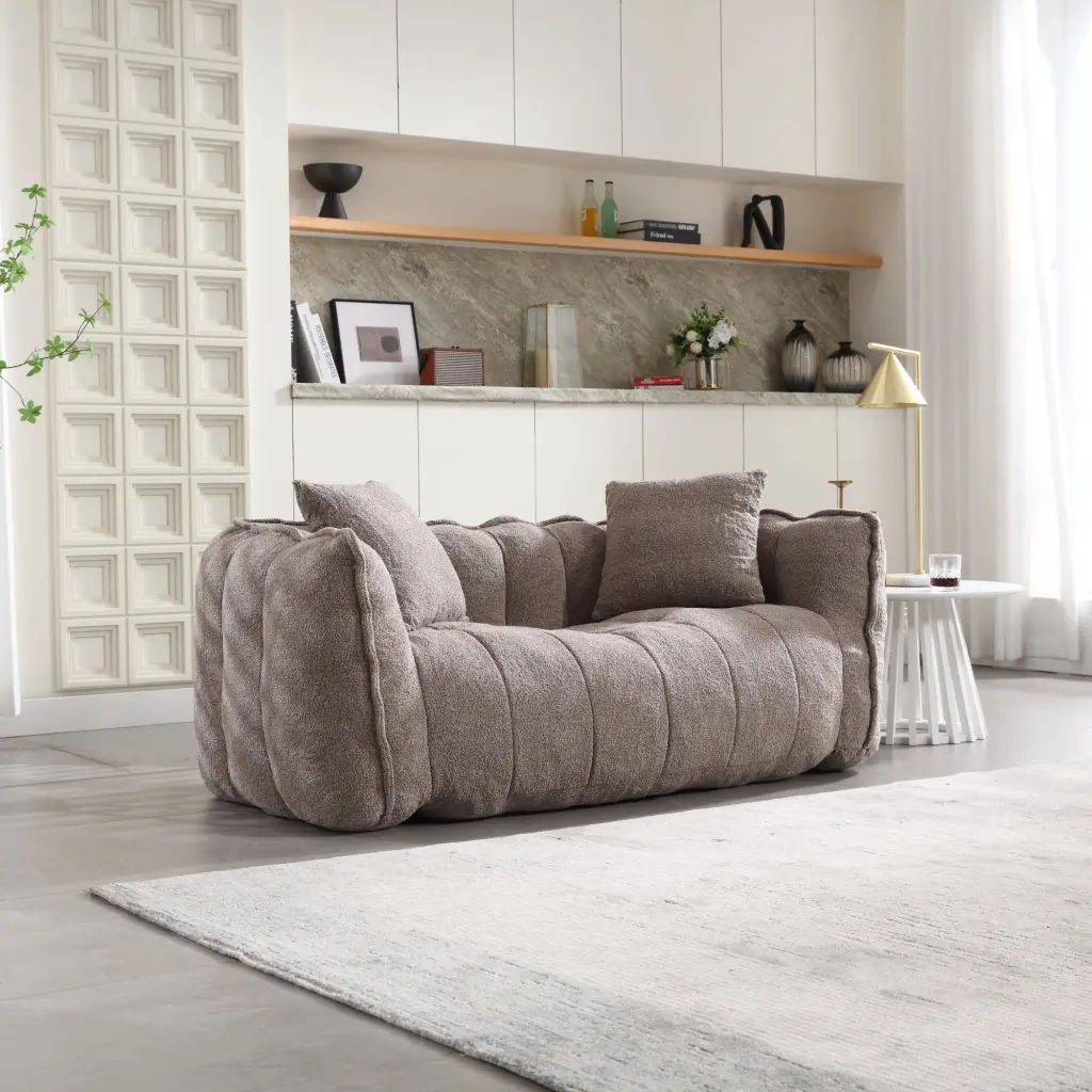 Soft Beanbag Chair High Resilience Foam Core Two People meigaosofa