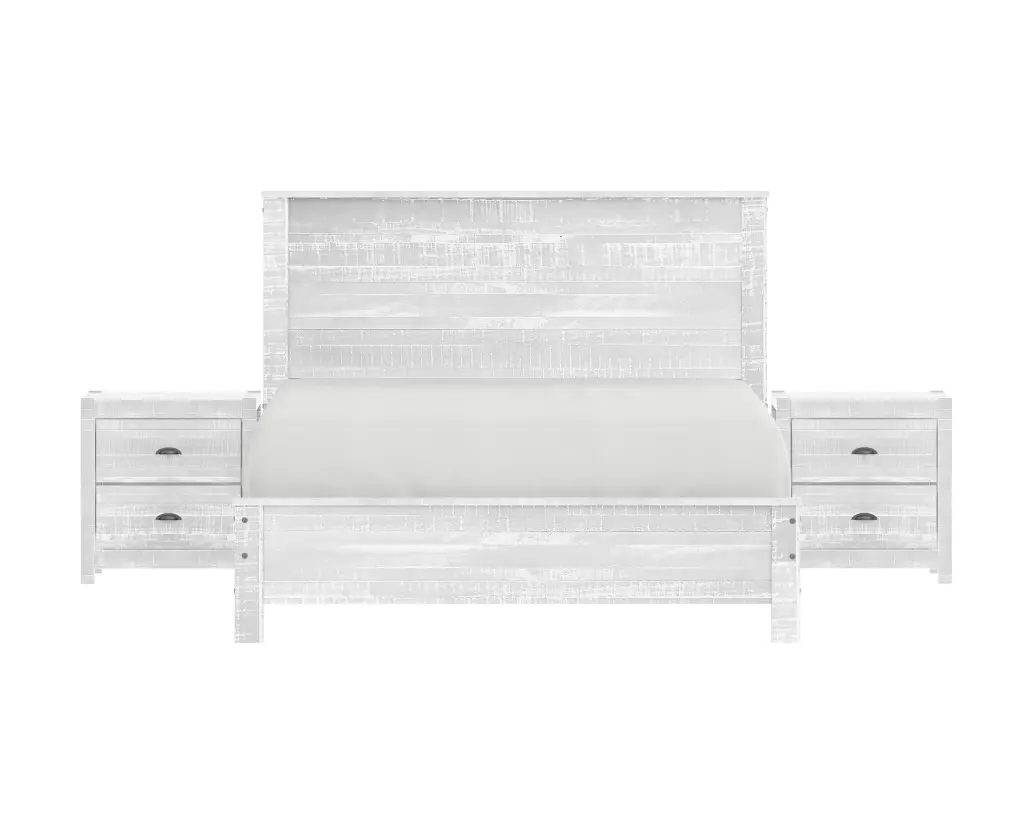 Albany 3 Piece Full Bed Set Heavy Duty Solid Wood Full Dimensions Bed Frame brazil sustainable solid wood furniture