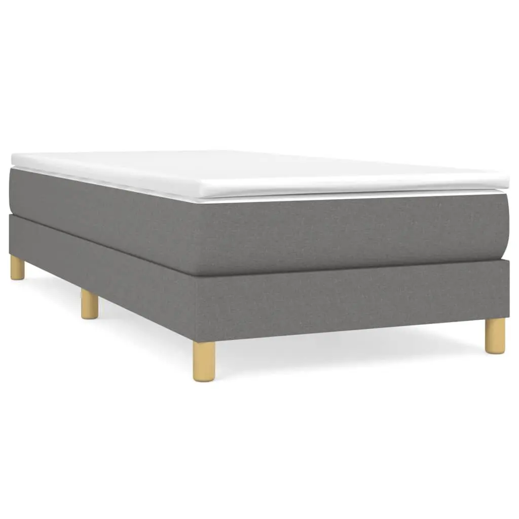 Dark Gray Twin XL Fabric Bed Frame without Mattress US Only