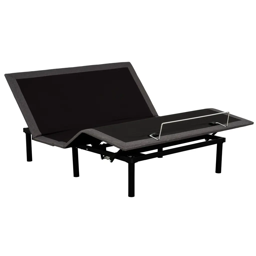 Customizable Bed Base Wired Remote Twin XL Bed Frame Metal Finish kanepe