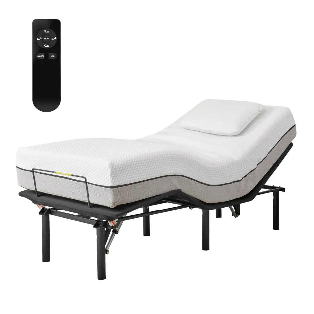 Customizable Bed Base, Bed Frame Head And Foot Incline, Anti Snore, Weight Capacity kbd tech