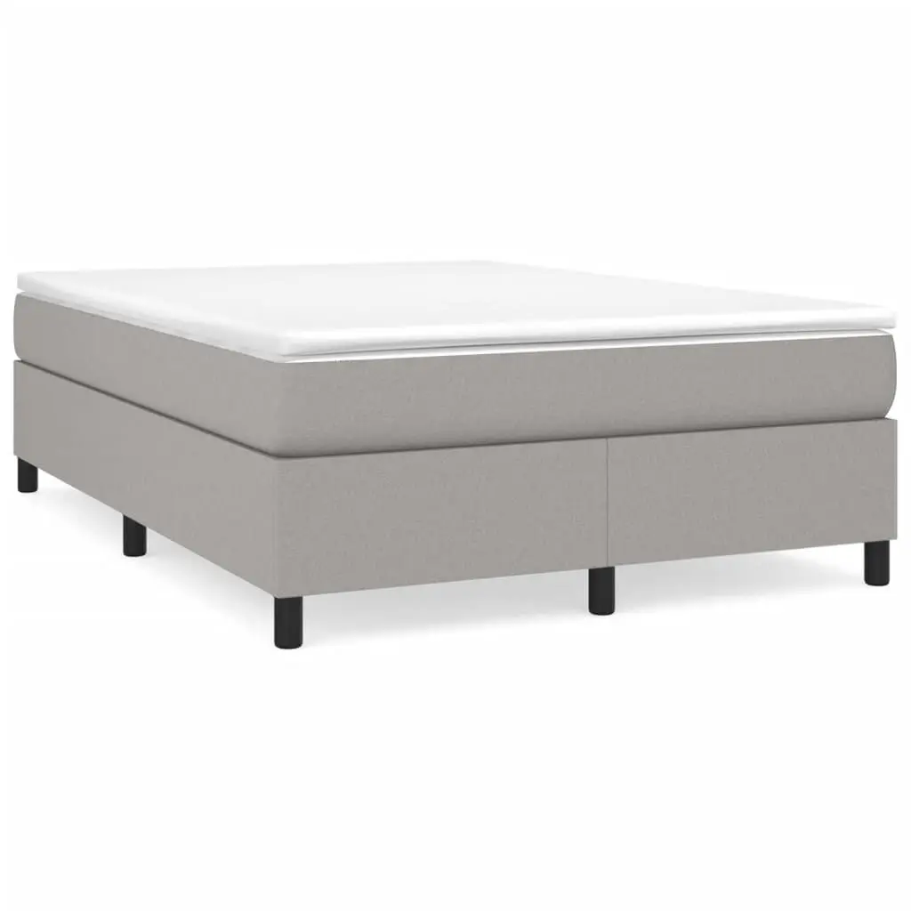 Light Gray Full Size Fabric Bed Frame without Mattress US Only