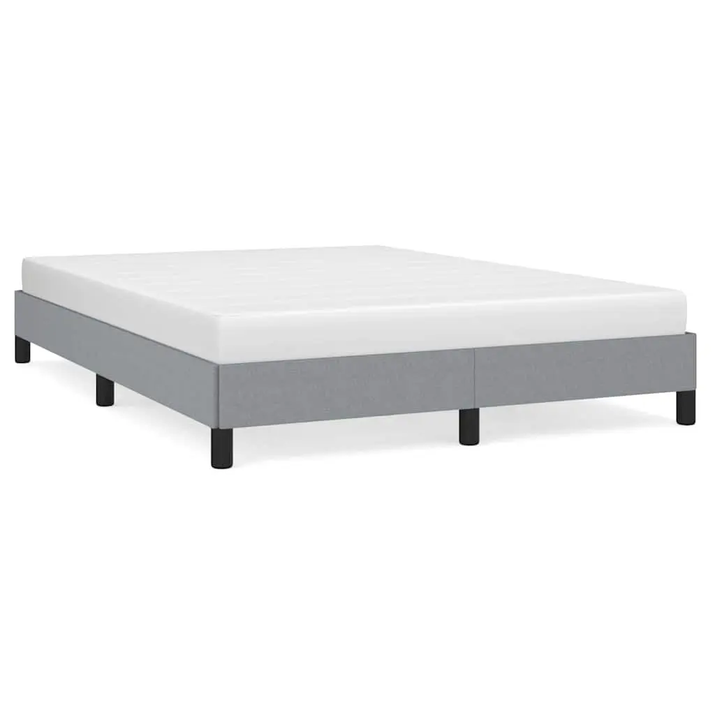 Queen Size Light Gray Fabric Bed Frame Without Mattress 59.8x79.9 Inches
