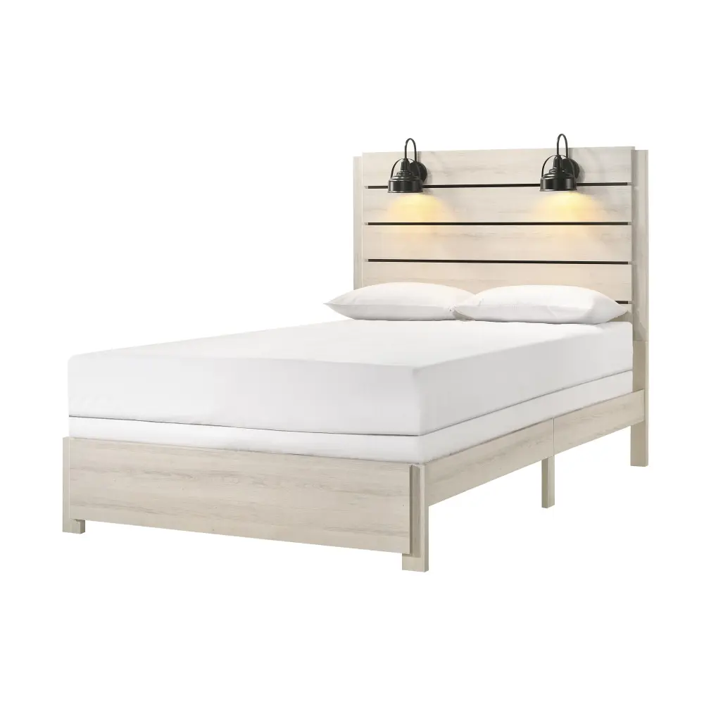 Diamond Current Furniture CM Carter Full Upholstered Platform Bed B6810-F-BED