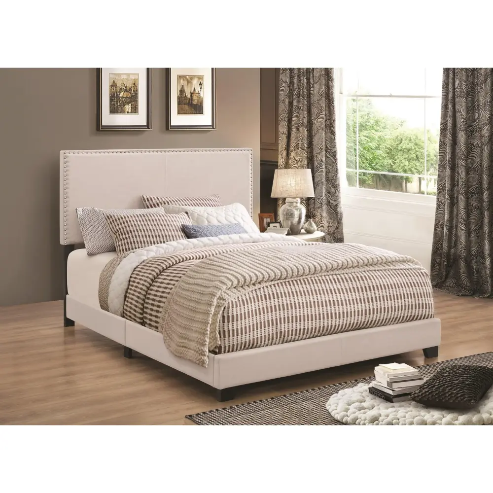 Diamond Modern Furniture COA Boyd Twin Upholstered Platform Bed 350051T