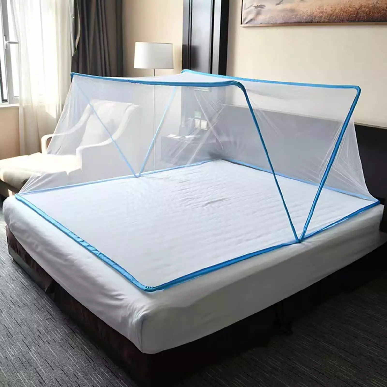 Foldable Bed Netting Cover Tent No Installation Needed Home and Travel Use