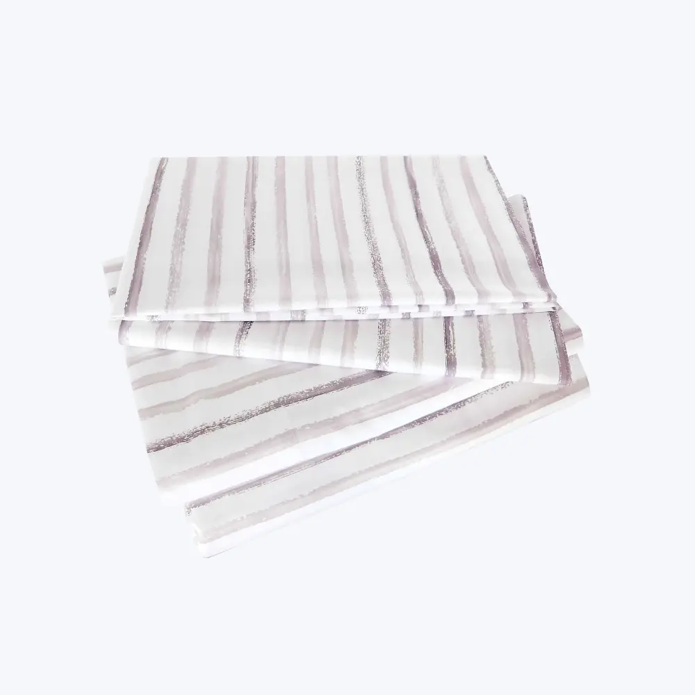 Rigato Sheets & Pillowcases, Thistle | Thread Count 400