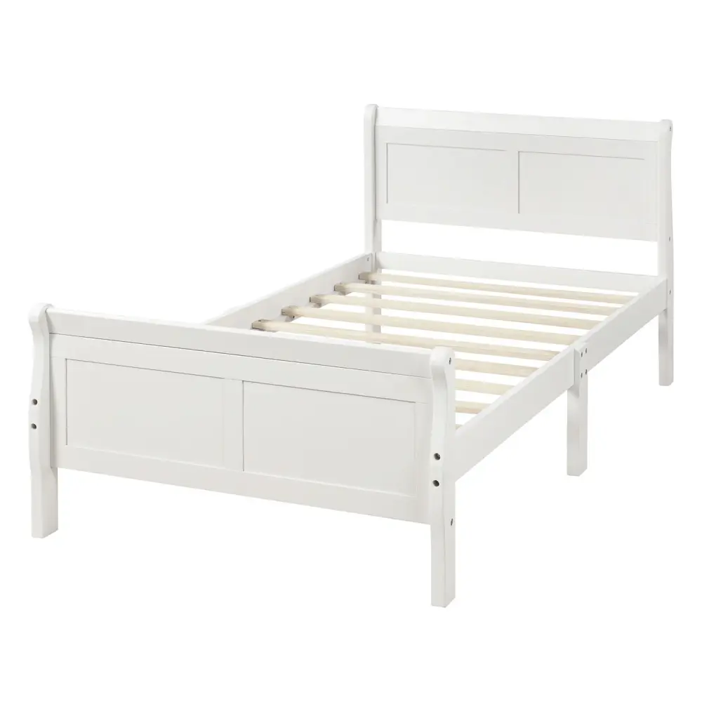 Platform Bed Frame Mattress Foundation Sleigh Bed Headboard / Footboard / Wood Slat Suppor