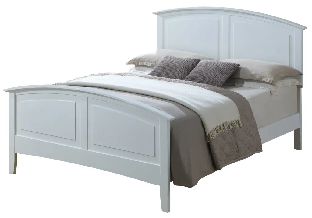 Hammond G5490A FB Full Bed 2 Storage Boxes White Particle Board Finish glory furniture
