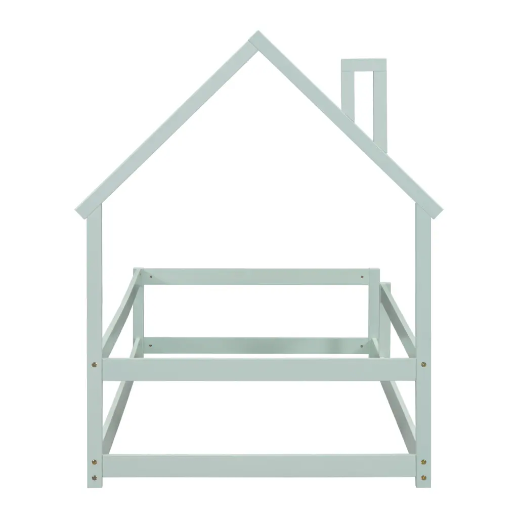 Twin Dimensions Wood Bed Houtilize Influenced Headboard and Fences Floor Bed inspirit