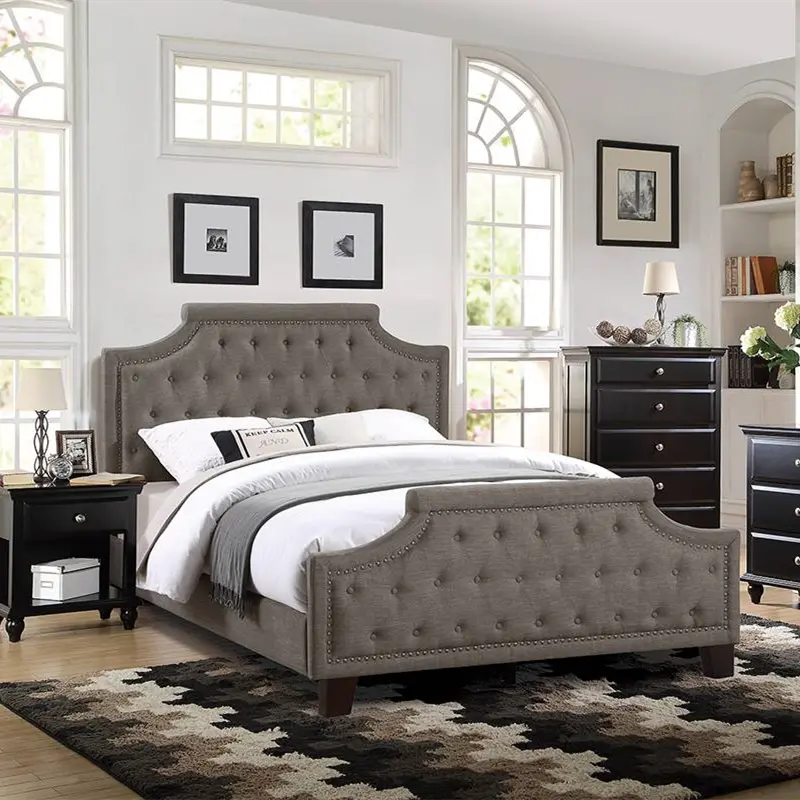 Full Bed Brown Brown Material poundex