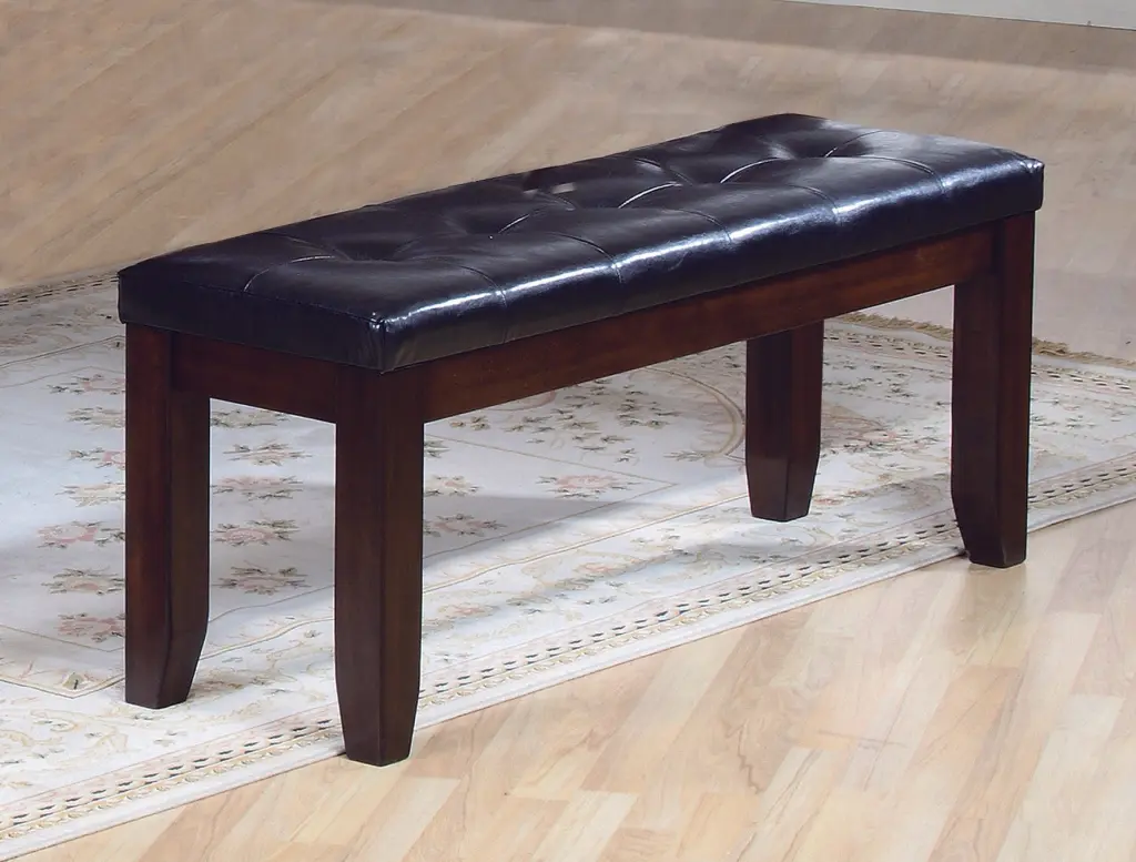 Modern Bench Hide Look Seat Tufted Upholstery Tapered Timber Legs kanepe