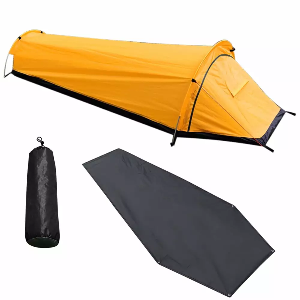 Spirastell Portable Bivy Tent Waterproof Windproof Picnic Tent Outdoor Activities 86.6x35.4x19.7 Inches