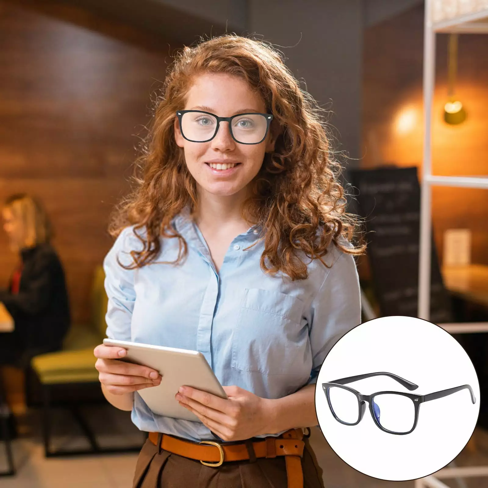 SIfdSeng Vintage Style Blue Light Blocking Digital Glasses Comfortable Long Term Wear One