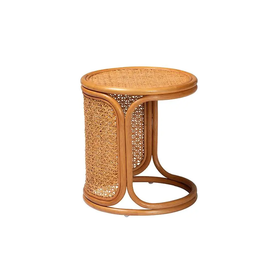 Bali Pari Eldon Bohemian Honey Rattan Coffee Table Eclectic Decor bali & pari