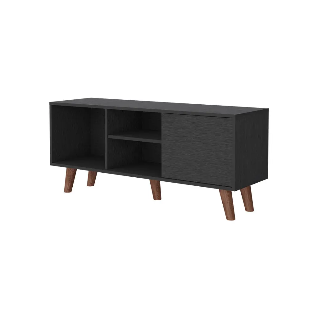 Durango Bookcase Three Shelves and Double Door Cabinet Beige MDF fm furniture