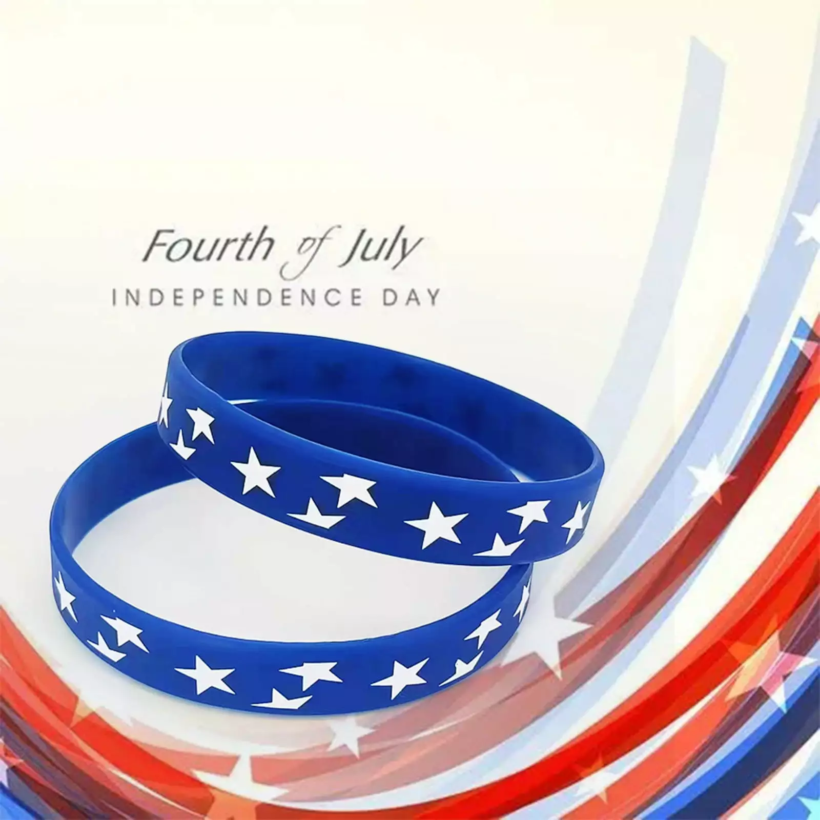 SIfdSeng Men's American Flag Silicone Bracelet Veterans Day Memorial Day 4th July Patriotic Party 8x8x1cm
