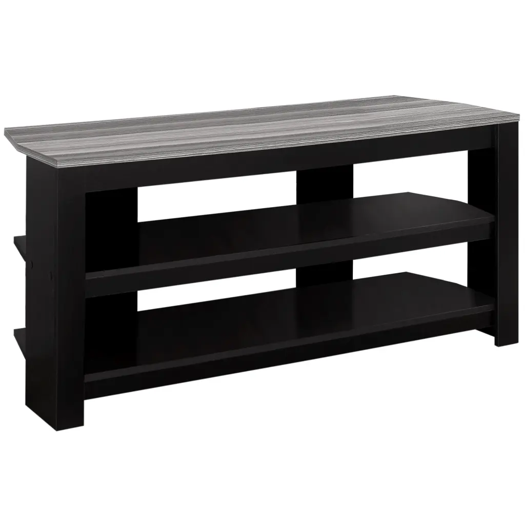HomeRoots 19.75 Inch Grey Laminate Particle Board TV Stand Compact Media Console