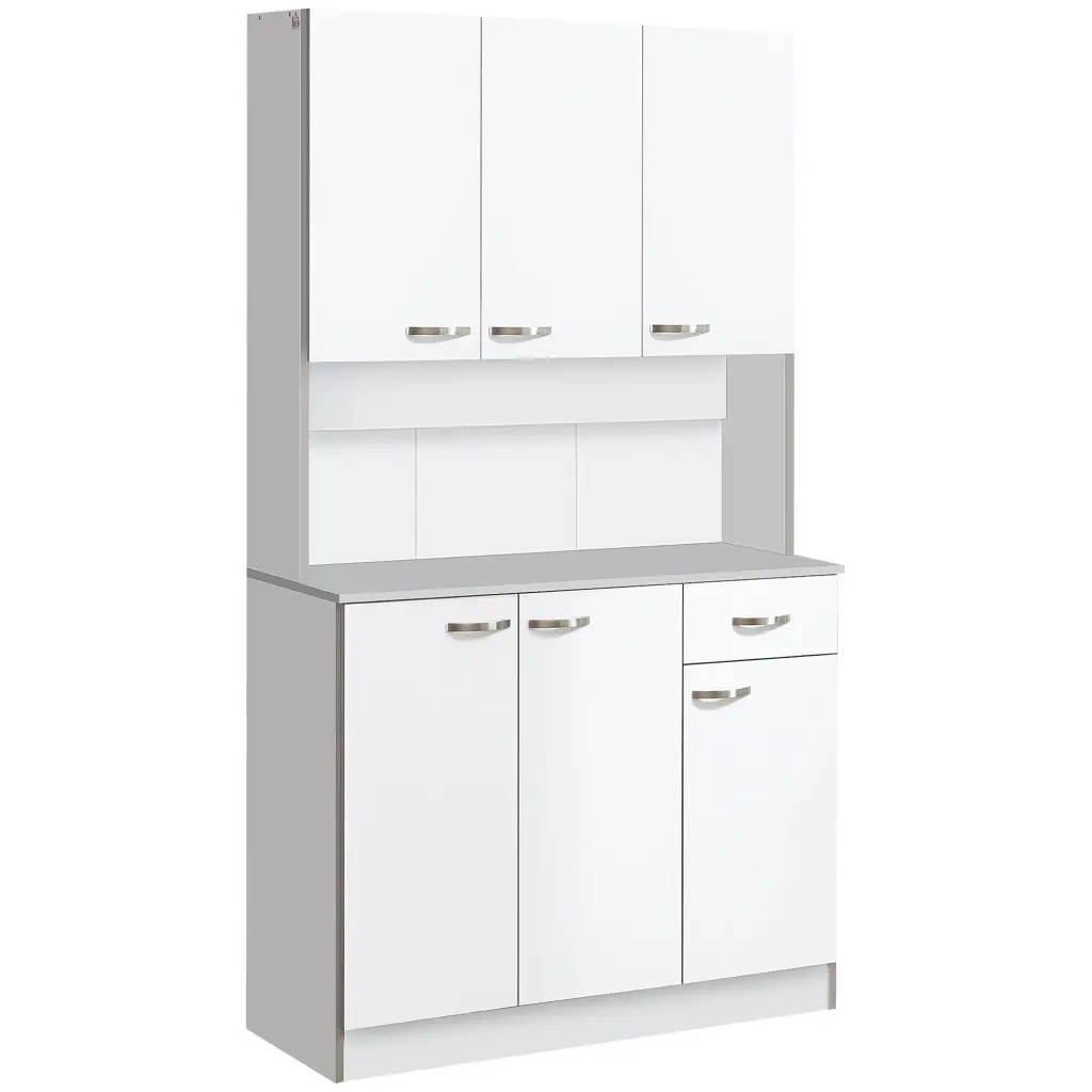 Homcom 71 Inch Modern Freestanding Kitchen Buffet Hutch Server And Storage aosom business
