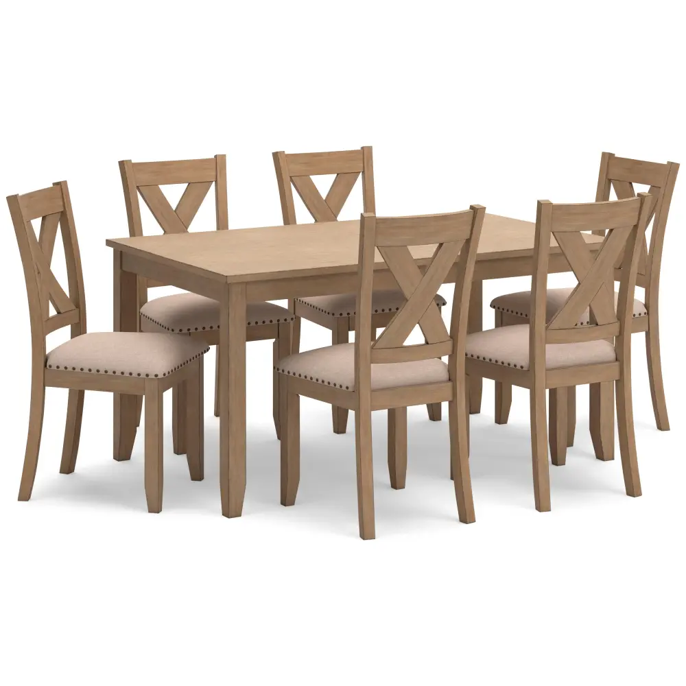 Diamond Modern Furniture Exclusive Design Sanbriar 7 pc Dinette D393-425