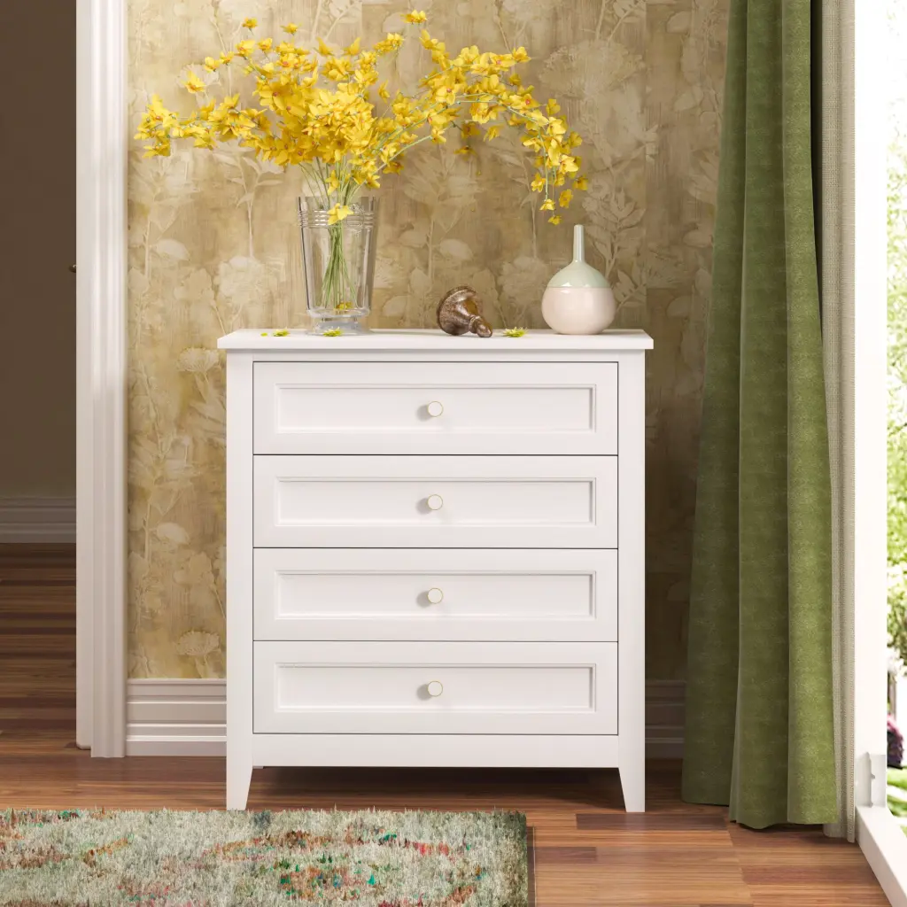 Solid Wood Spray Painted Drawer Bar and Buffet Tableware Cabinet jxy furniture