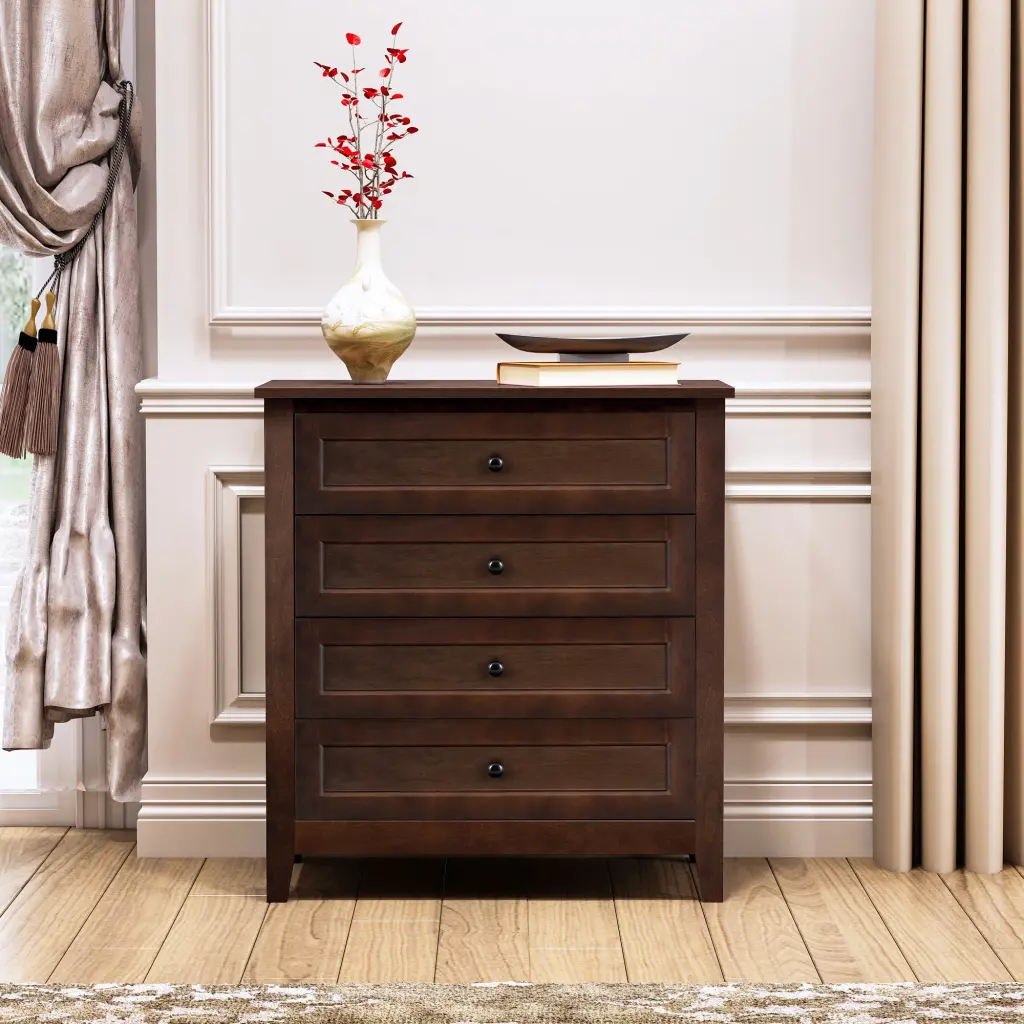 Solid Wood Spray Painted Drawer Gown Bar Buffet Tableware Cabinet Dining Room jxy furniture