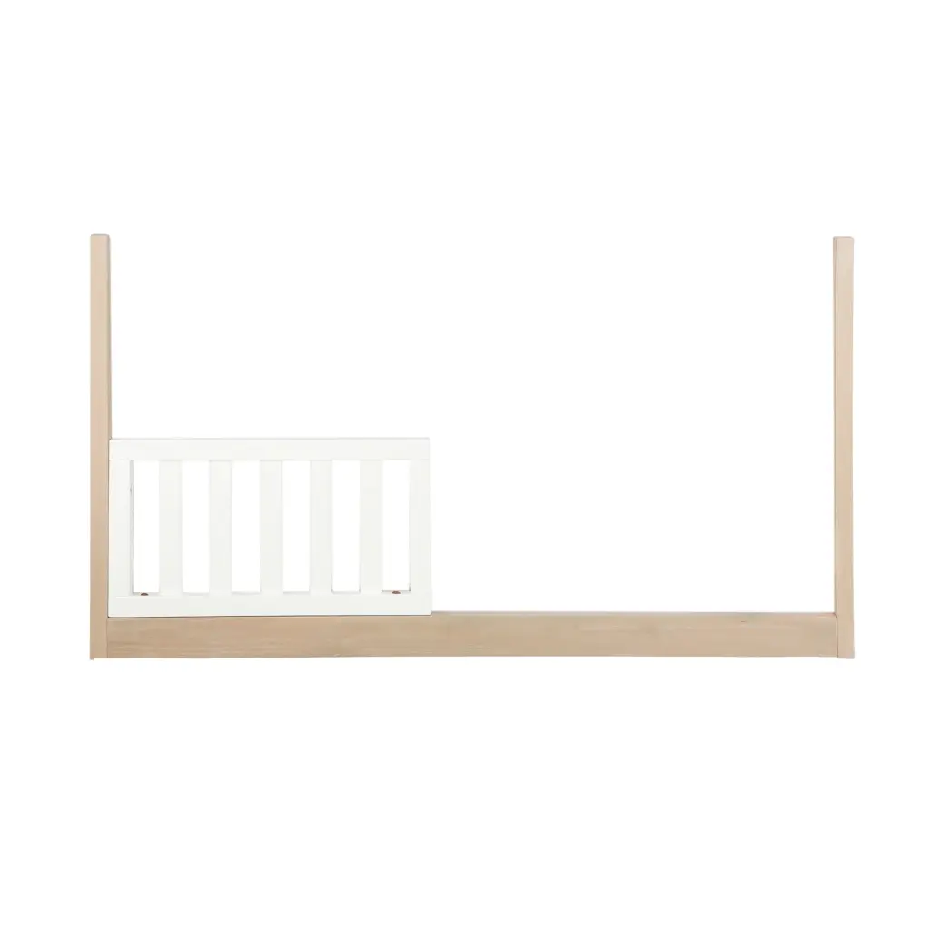 Wooster Toddler Rail Almond And White Natural Timber Wash Bunk Beds b2714