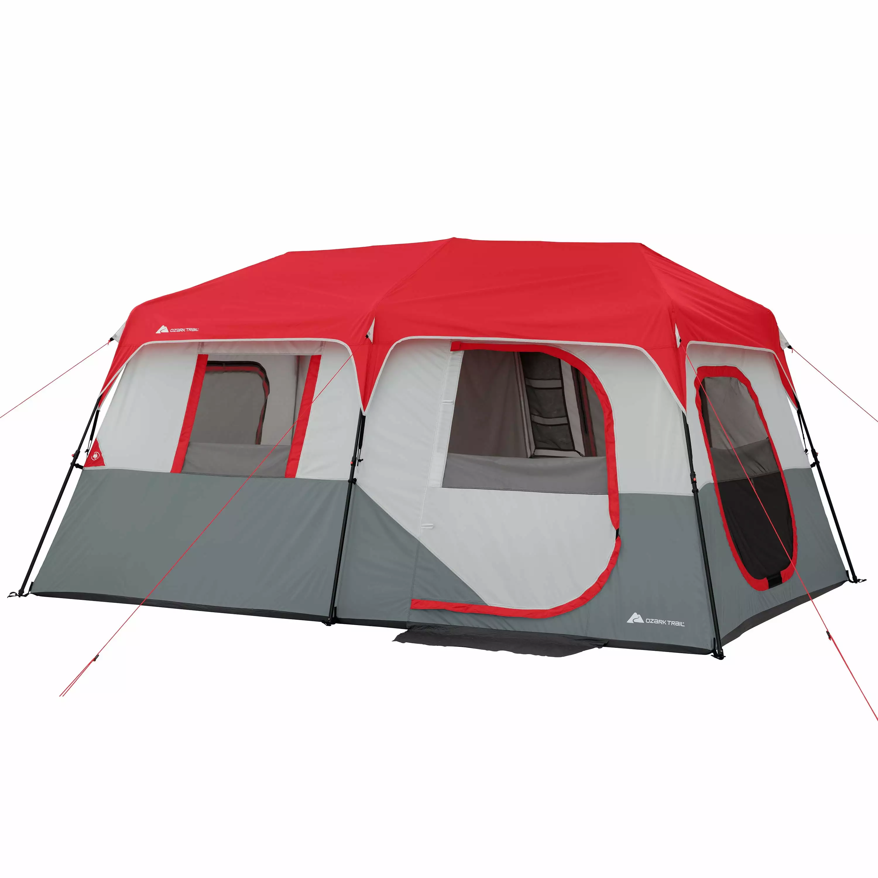 Ozark Trail 13x9 Feet 8-Person Instant Cabin Tent LED Lights Camping