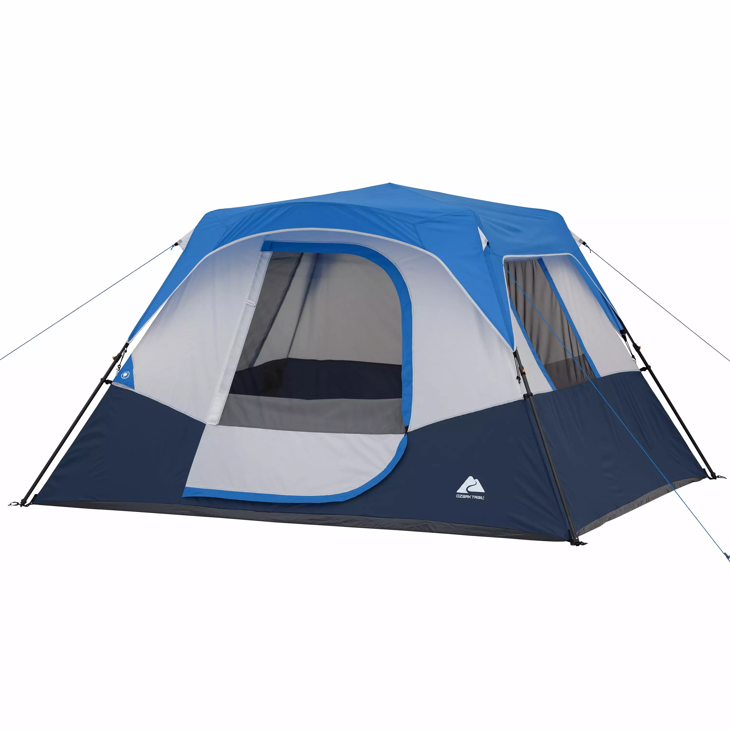 Ozark Trail 10' x 9' 6-Person Instant Cabin Tent LED Lighted Hub Camping
