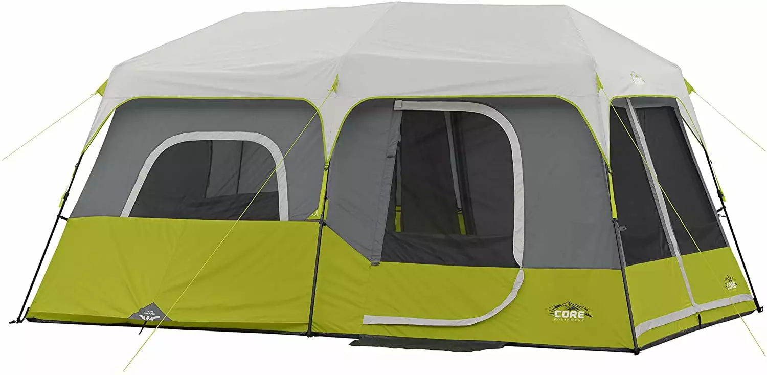 9 Person Instant Cabin Tent 14x9 Feet Family Camping None