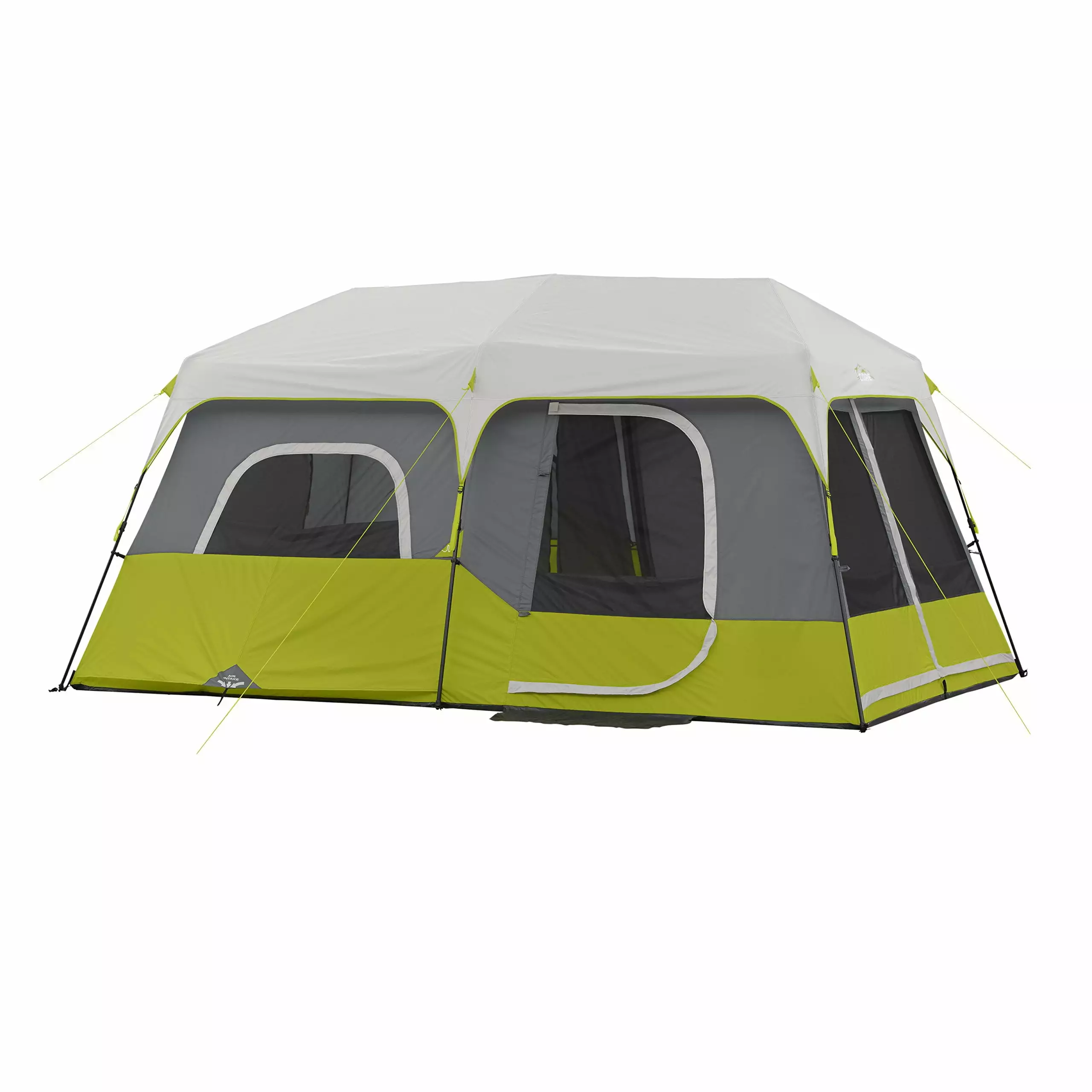9 Person Instant Cabin Tent 14x9 Green Family Camping Tent 9