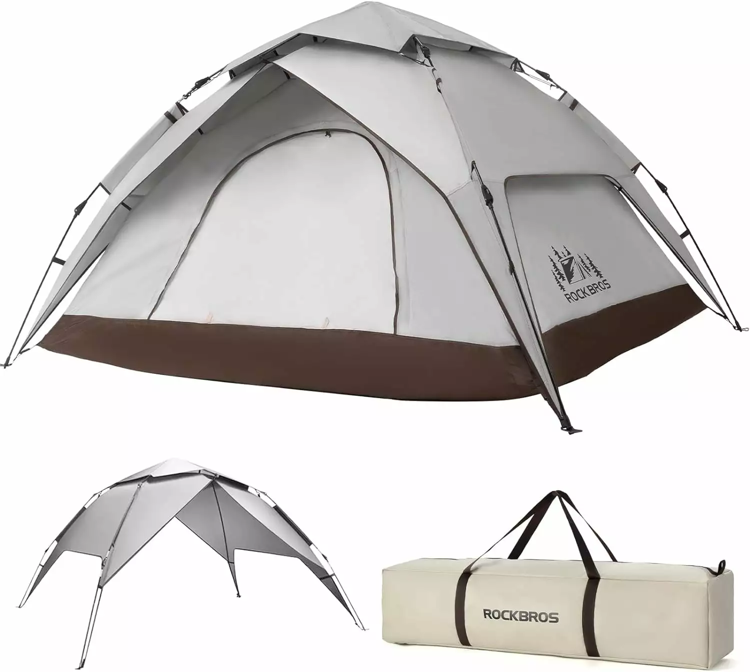 Waterproof Easy Up Instant Camping Tent 2-3 Person Windproof Sunproof Cabin Tent Outdoor Hiking