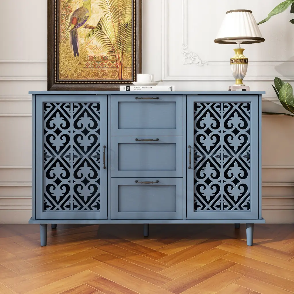 2 Door 3 Drawer Cabinet American Style Bedroom Living Room rnb