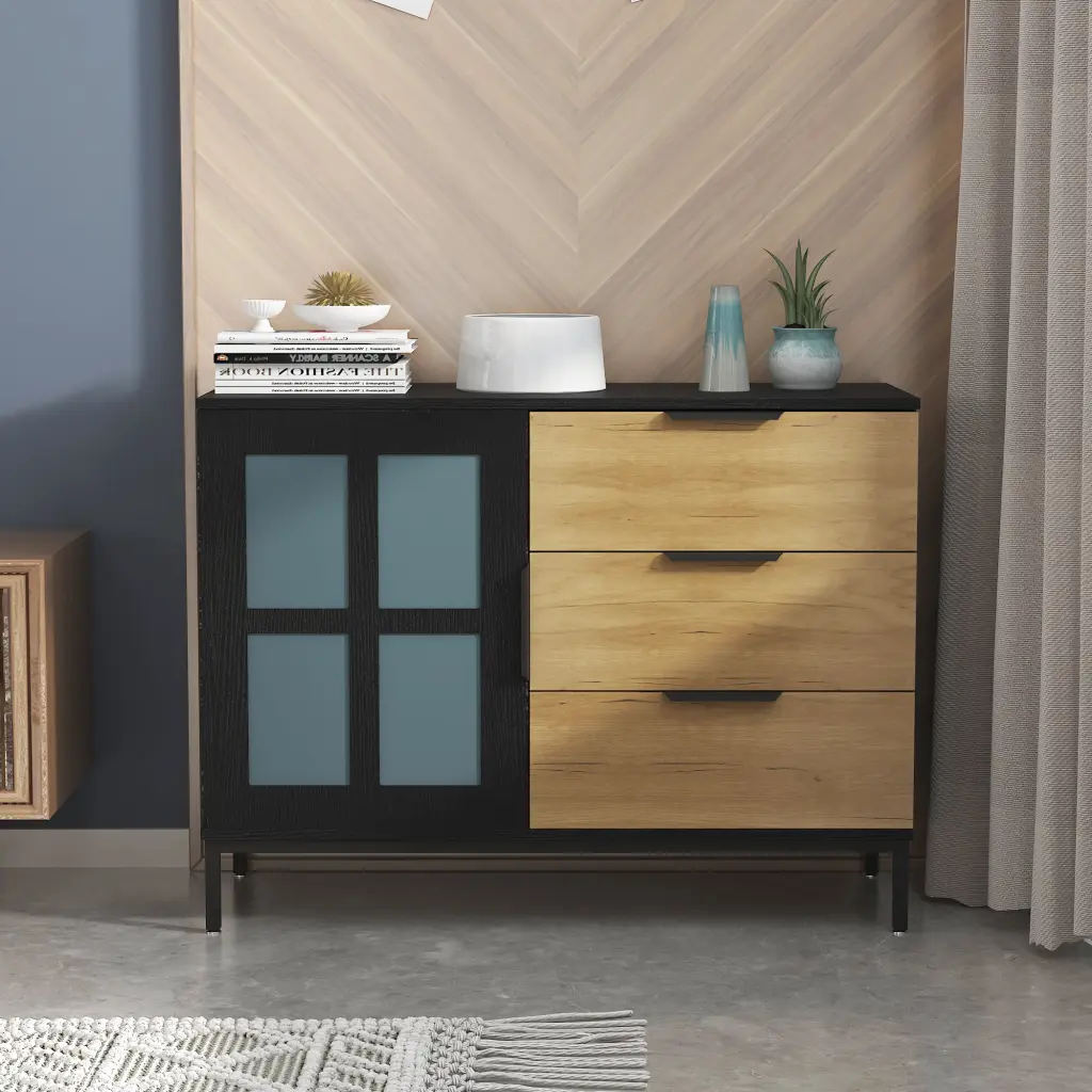 Dresser Cabinet Bar Cabinet Storage Cabinet Glass Door Side Cabinet Living Room jxy furniture