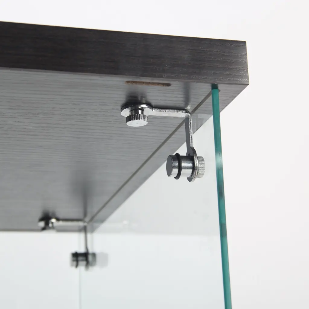 Two Door Glass Presentation Cabinet 3 Shelves Floor Standing Curio Display Case love flying