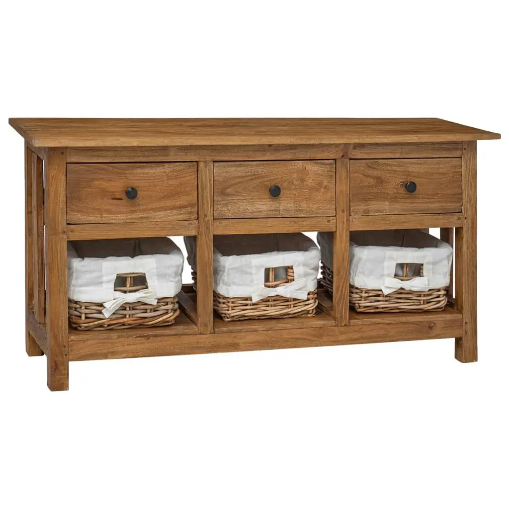 39.4 Inch Solid Mahogany Wood Sideboard Dining Room Storage