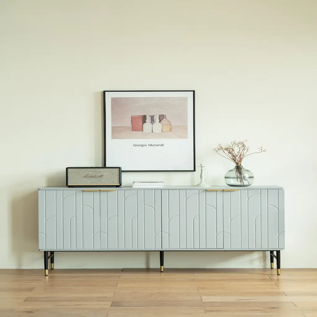 Modern Sideboard Buffet Cabinet 4 Doors Entryway Storage hedi furniture