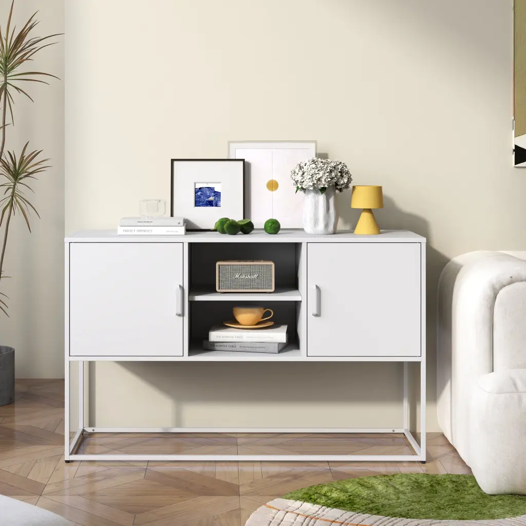 Modern Sideboard Buffet Plenty Storage and Anti Tilt Mechanism makeace home furniture